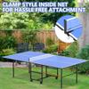 8ft Mid-Size Table Tennis Table, Foldable & Portable Professional Ping Pong Table for Indoor & Outdoor Games with Net, 2 Table Tennis Paddles and 3 Balls,Easy to assemble view 2