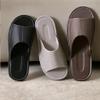 XUEMML Leather Slippers for Men and Women Indoor Outdoor Unisex Open Toe Slippers Summer SandalsNon Slip Home Office Slippers Gift for Mens Womens(Black,41/42 EU) view 2
