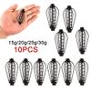 10pcs Spring Sinker Carp Fishing Feeder 15g 20g 25g 30g Fishing Feeder 6 Wire Method Swim Feeders Pesca Iscas Fish Tackle Tools (Size : 10pcs 15g) () view 3