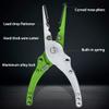 Fishing Pliers, Aluminum Alloy Saltwater Fishing Gear, Split Ring Hook Remover, Knot Tying Tool, Fishing Gifts for Men (Color : Green) (Red) view 3