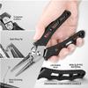 Fishing Pliers, Stainless Steel Clamp Head Fishing Gear, Saltwater Resistant Fishing Tools, Hook Remover Braid Line Cutting and Split Ring Pliers, for Fishermen view 3