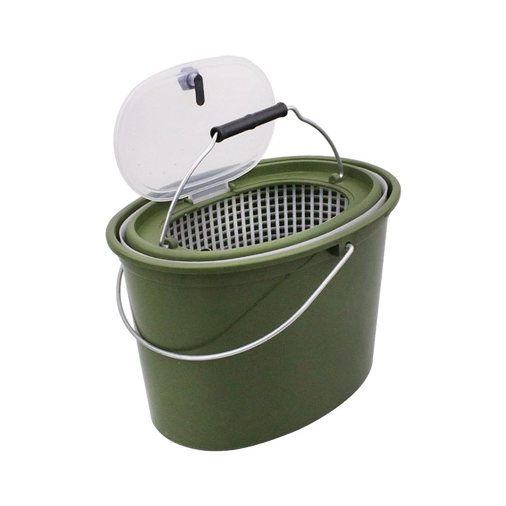 Fishing Bucket Live Fish Bucket Breathable Fish Box for Caught Fish for Camping, medium ()