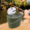 Fishing Bucket Live Fish Bucket Breathable Fish Box for Caught Fish for Camping, medium () view 4
