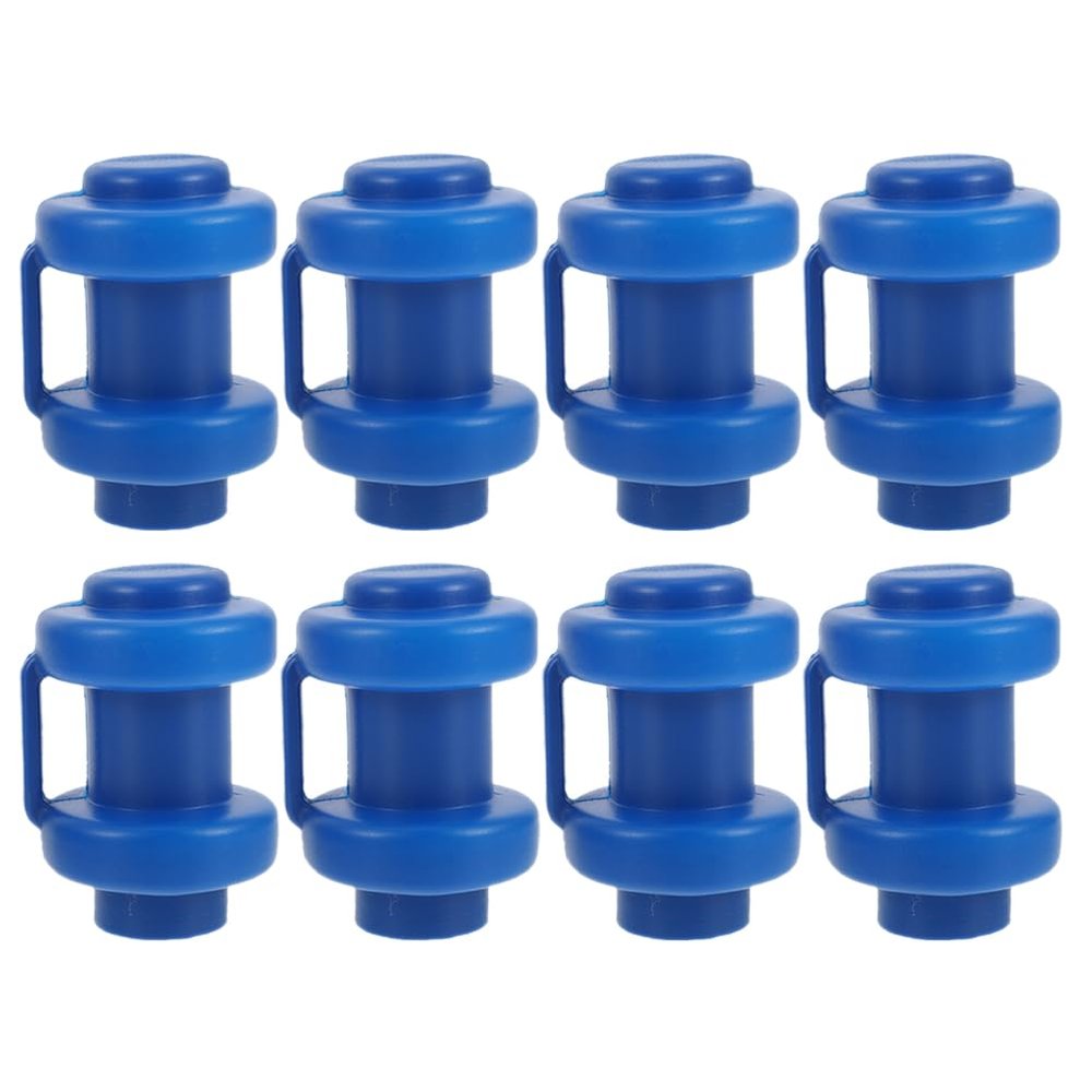 QianShi 8pcs Trampoline Pole Caps Covers Trampoline Net Caps Replacement Trampoline Parts Accessories Plastic Enclosure Pole Caps for Trampoline Safety Net Pole Toppers (Blue)