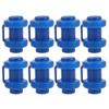 QianShi 8pcs Trampoline Pole Caps Covers Trampoline Net Caps Replacement Trampoline Parts Accessories Plastic Enclosure Pole Caps for Trampoline Safety Net Pole Toppers (Blue) view 1