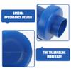 QianShi 8pcs Trampoline Pole Caps Covers Trampoline Net Caps Replacement Trampoline Parts Accessories Plastic Enclosure Pole Caps for Trampoline Safety Net Pole Toppers (Blue) view 3