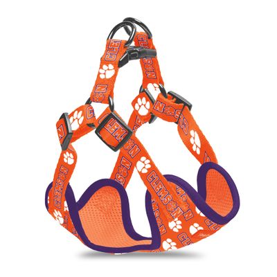 Clemson Tigers Step-in Dog Harness | NCAA Officially Licensed | Adjustable, Comfortable, Sturdy and Long Lasting - Great Gift Idea! (Extra-Small)
