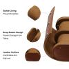 uxcell Leather Watch Travel Case Single Watch Roll Storage Box Organizer for Men Women Watch Holding Storaging Displaying, 2 Slot, Brown view 3