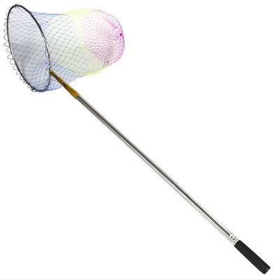 O Stainless Steel Fishing Diddle-Net Salvage Net Bag Dipnet Rod Landing Net Gear Dip Net Telescopic Net Folding (One Color 2.2m)