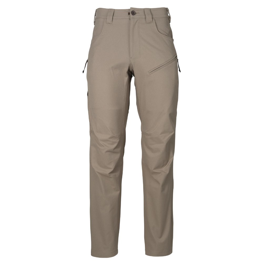 First Lite Mens 308 Pant - Mens Outdoor Stretch Camo Hunting Pants with Hip Vents, Year Round Lightweight Hunting Gear, Walnut, 42W x 32L