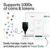 Trezor Safe 5 - Crypto Hardware Wallet with Secure Element & Passphrase, Color Touchscreen, Haptic Feedback, Bitcoin Security, Supports 1000s Coins & Tokens, Quick & Simple Setup (Charcoal Black) view 3