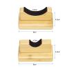 uxcell 2pcs Light Saber Wall Mount, Wood Sword Display Stand Sword Storage Rack for Sword, Axe, Baseball Rack, Khaki view 2