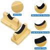 uxcell 2pcs Light Saber Wall Mount, Wood Sword Display Stand Sword Storage Rack for Sword, Axe, Baseball Rack, Khaki view 3