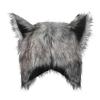 BXT Lifelike Faux Furry Halloween Wolf Headwear Hat Wolf Hat Cap With Ears Wolf Cosplay Costume Lovely Animated Hat for All view 2