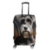 GFLFMXZW Travel Luggage Cover Elastic Suitcase Cover Animal Schnauzer Dog Luggage Covers Luggages Protector Covers for Travel Anti-Scratch Luggages Decorative Cover for Adult M view 1
