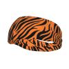 NHYONU Tiger Stripes Orange Pattern print Sports Headbands Sweatbands Moisture Wicking Absorbing Head Band Unisex Hairband, Black view 1