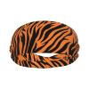 NHYONU Tiger Stripes Orange Pattern print Sports Headbands Sweatbands Moisture Wicking Absorbing Head Band Unisex Hairband, Black view 2