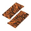NHYONU Tiger Stripes Orange Pattern print Sports Headbands Sweatbands Moisture Wicking Absorbing Head Band Unisex Hairband, Black view 4