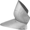 MEDIEVAL CRAFT Gothic Steel Gorget with Bevor, Medium, Silver view 2