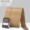 GOIACII Ratchet Tactical Gun Belt for Men Mens Golf Belt 1 3/8" Nylon Web Belt with Automatic Slide Buckle view 3