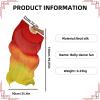 HPLWJO Belly Dance Real Silk Fans,Women 150 * 90cm 1 Pair (Left+Right) Silk Long Fans Veils, Belly Dance Dancing Silk Fans for Dance Performance (Blue Tie-Dye) view 2