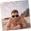 CALLARON 5pairs Men Polarized Sunglasses Uv Protection Round Frame Stylish Eyewear for Cycling view 4