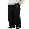 MAVQX Unisex Y2k Sweatpants Baggy Track Pants Streetwear Harajuku Joggers Wide Leg Parachute (US, Alpha, X-Large, Regular, Regular, Black) view 1