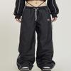 MAVQX Unisex Y2k Sweatpants Baggy Track Pants Streetwear Harajuku Joggers Wide Leg Parachute (US, Alpha, X-Large, Regular, Regular, Black) view 3