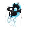 Ringmaster Kids Bike Seat Rear Mount Baby Bicycle Seat Cushion with Safety Belt and Foot Pedal,Safety Toddler Child Saddle Carrier Seat for Adult Bike (Blue) view 2
