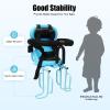 Ringmaster Kids Bike Seat Rear Mount Baby Bicycle Seat Cushion with Safety Belt and Foot Pedal,Safety Toddler Child Saddle Carrier Seat for Adult Bike (Blue) view 4