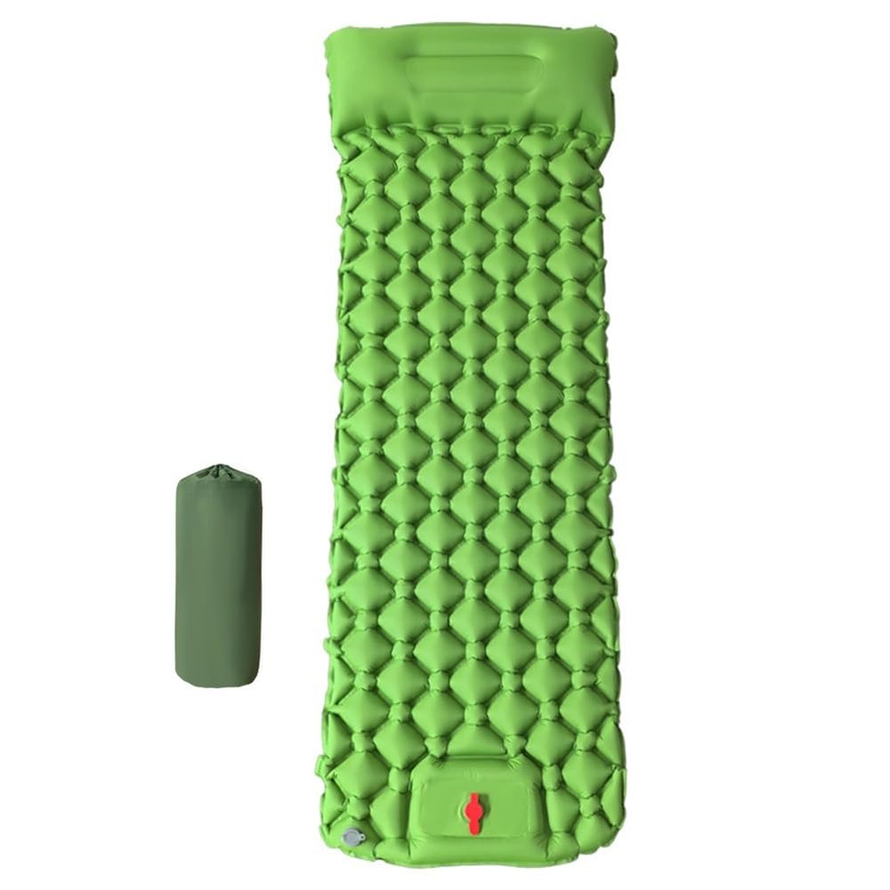 SHHUAOIL Camping Airbed,camping Beds for Adults,Built-in Foot Pump, TPU Waterproof, Foldable, Suitable for Outings Travelling Light Travelling for You(Army green)
