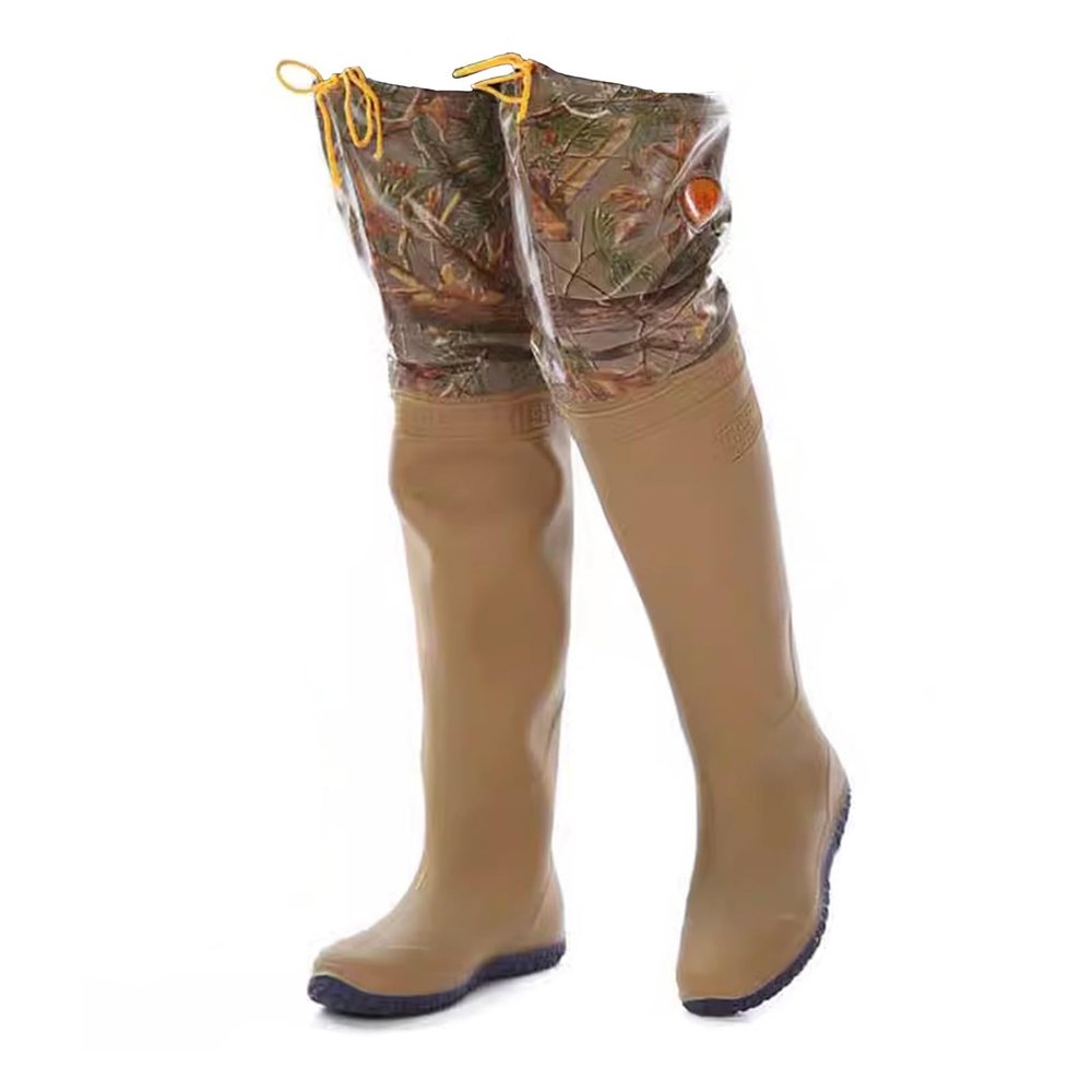 JCWGLY Fishing Boots for Men Women Hip Waders, PVC Lightweight Water Wader Boots with Anti Slip Sole, 10 Shoe Sizes(9)