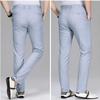 Maiyifu-GJ Mens Fashion Slim Fit Dress Pants Skinny Stretch Flat Front Suit Pant Casual Business Formal Trousers with Pockets (Blue,29) view 4