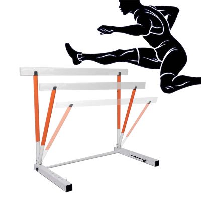 CMYUN Foldable Obstacle Hurdle for Adult Kid, Portable Metal Track & Field Hurdles, 30"-42" Tall Adjustable Hurdles for Speed Agility Training