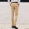 Maiyifu-GJ Men's Casual Business Dress Pants Fashion Slim Fit Stretch Flat Front Pant Lightweight Skinny Formal Trousers (Khaki,5X-Large) view 3