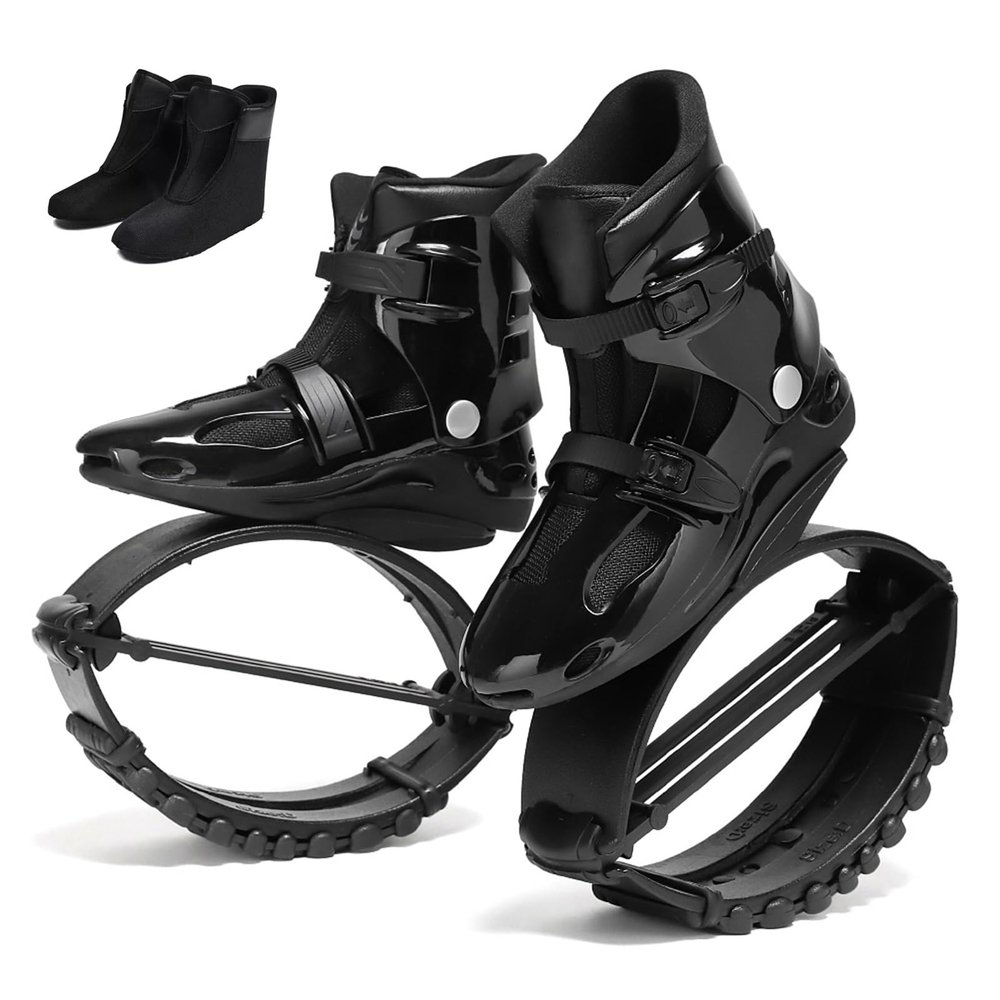 CYHTYM Kangaroo Jump Shoes Adult Fitness Training Jump Shoes/Anti-Gravity Running Boots, Detachable Socks, Load 30-110kg(Medium)