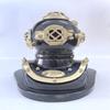 NineFit Basics 6"" Mini Vintage Scuba Nautical U.S Navy Diving Diver Helmet - Maritime Deep Diver Helmet with Black Base view 4