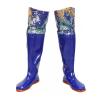 JCWGLY Blue Camo Hip Waders for Men Women, PVC Waterproof Fishing Boots Hunting Wading Boots, Anti Slip and Sturdy(7.5) view 1