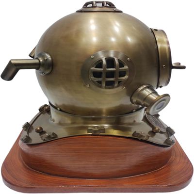 Handmade Nautical Diving Helmet Divers Replica Mark Anchor Engineering Nautical Antique Brown Finish Scuba Diving