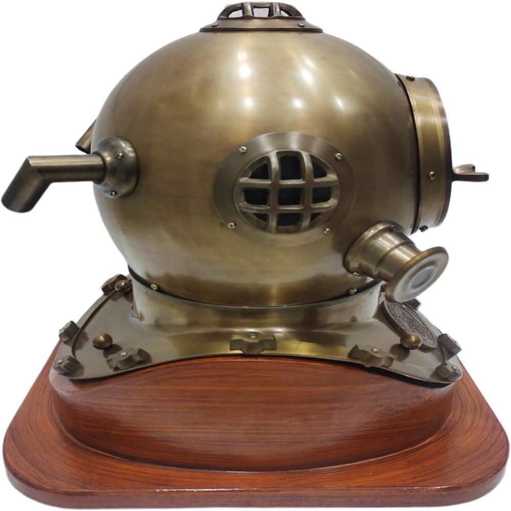 Handmade Nautical Diving Helmet Divers Replica Mark Anchor Engineering Nautical Antique Brown Finish Scuba Diving