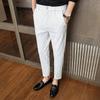 Maiyifu-GJ Men's Casual Business Formal Pants Fashion Slim Fit Stretch Dress Pant Comfort Lightweight Casual Trousers (White,29) view 2