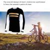 CGJSY Men's Cycling Jersey Quick-Dry Off-Road Mountain Bike Outdoor Bicycle Clothes Long Sleeve Bicycle Clothing Bike Shirt Motorcycle(Black,4X-Large) view 2
