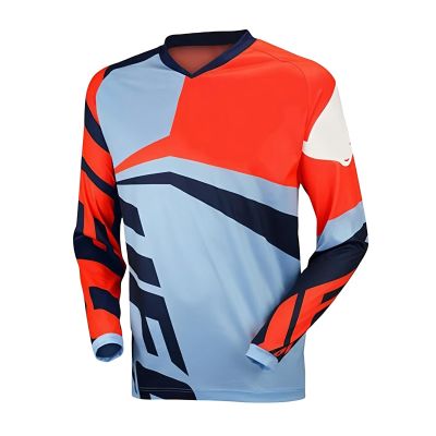 Men's Cycling Jersey Quick-Dry Off-Road Mountain Bike Outdoor Bicycle Clothes Long Sleeve Bicycle Clothing Bike Shirt Motorcycle(Red-1,X-Small)