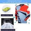 Men's Cycling Jersey Quick-Dry Off-Road Mountain Bike Outdoor Bicycle Clothes Long Sleeve Bicycle Clothing Bike Shirt Motorcycle(Red-1,X-Small) view 3