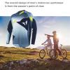 CGJSY Men's Cycling Jersey Quick-Dry Off-Road Mountain Bike Outdoor Bicycle Clothes Long Sleeve Bicycle Clothing Bike Shirt Motorcycle(Gray,XX-Large) view 2