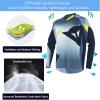 CGJSY Men's Cycling Jersey Quick-Dry Off-Road Mountain Bike Outdoor Bicycle Clothes Long Sleeve Bicycle Clothing Bike Shirt Motorcycle(Gray,XX-Large) view 3
