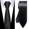 joy alice Tie For Men 6 PCS Necktie Woven Jacquard Neck Ties Set (Solid Black,Green,Brown,Gray,Purple) view 2