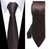 joy alice Tie For Men 6 PCS Necktie Woven Jacquard Neck Ties Set (Solid Black,Green,Brown,Gray,Purple) view 4