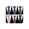 joy alice Tie For Men 6 PCS Necktie Woven Jacquard Neck Ties Set (Flower Purple,Brown,Pink,Green,Brown) view 1