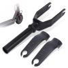 Uxsiya Scooter Fork Aluminum Alloy Front Fork Replacement Compatible with Xia M365 M365PRO (Gray) view 1
